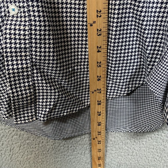 Robert Graham Dress Shirt Men's Large Long Sleeve Button Up Black White - Picture 7 of 9